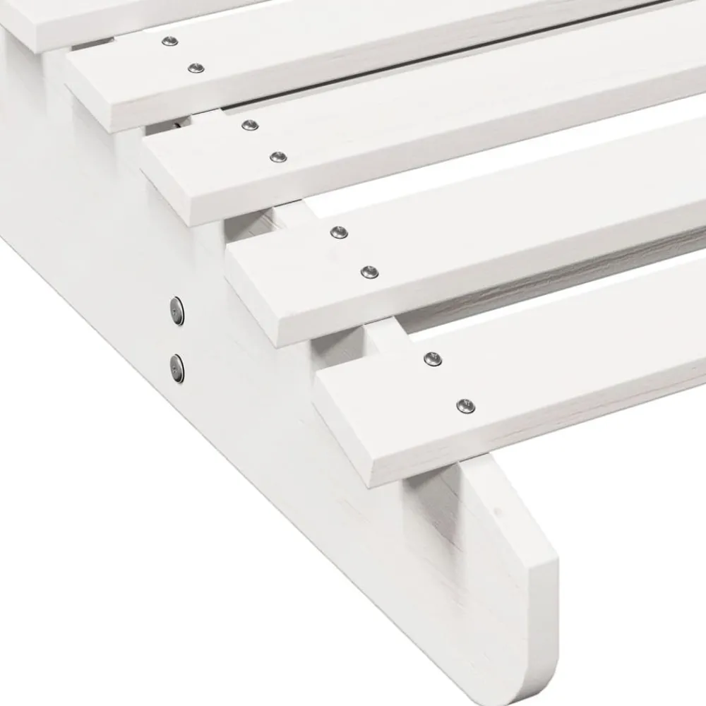 Maison Exclusive Bains De Soleil, Transats Et Hamacs | - Chaises longues lot de 2 blanc 205x60x31,5cm bois massif de pin