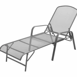 Maison Exclusive Bains De Soleil, Transats Et Hamacs | - Chaises longues lot de 2 avec table acier anthracite
