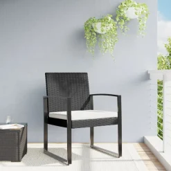 Maison Exclusive - Chaises à manger de jardin lot de 2 noir rotin pp Best
