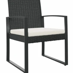Maison Exclusive - Chaises à manger de jardin lot de 2 noir rotin pp Best