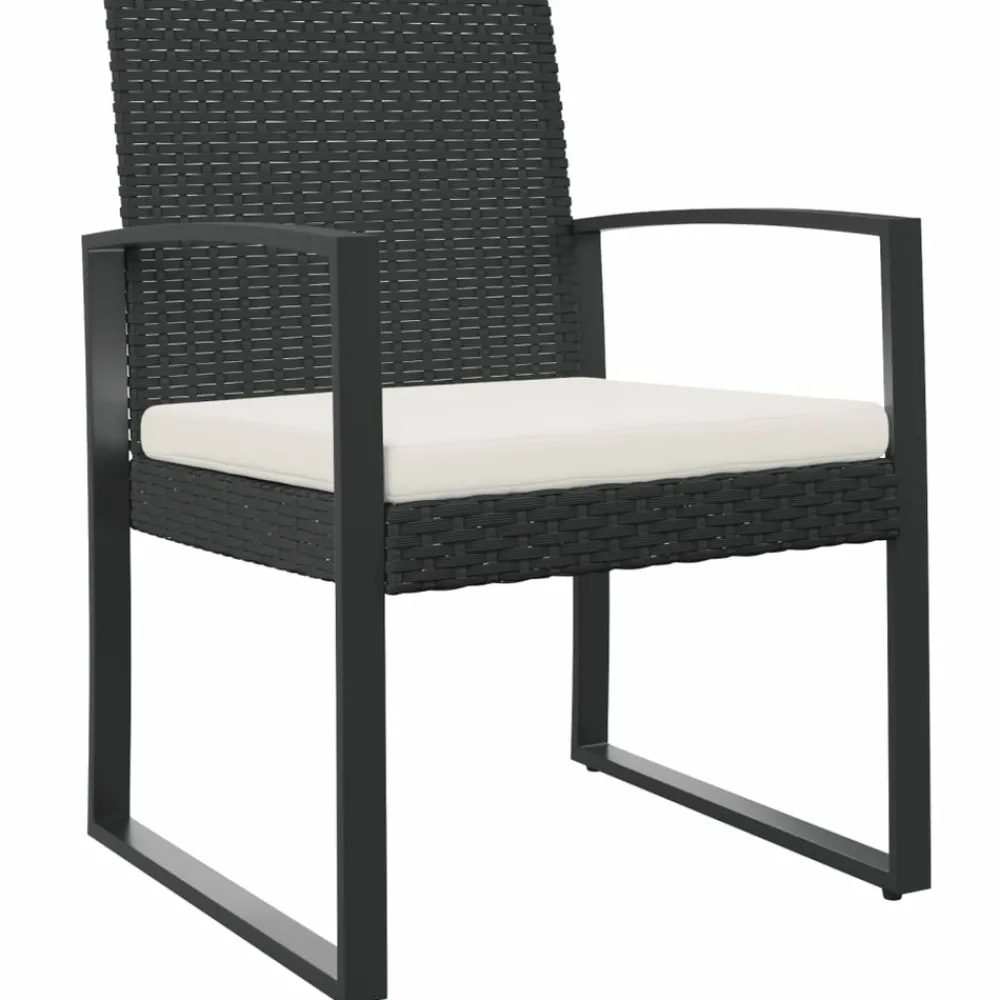 Maison Exclusive - Chaises à manger de jardin lot de 2 noir rotin pp Best