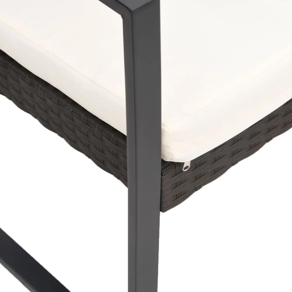 Maison Exclusive - Chaises à manger de jardin lot de 2 noir rotin pp Best