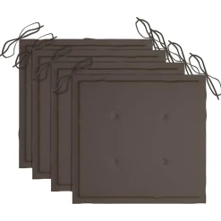 Maison Exclusive - Chaises pliables de jardin avec coussins lot de 4 teck solide Sale
