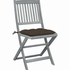 Maison Exclusive - Chaises pliables d'extérieur lot de 6 et coussins bois d'acacia Discount