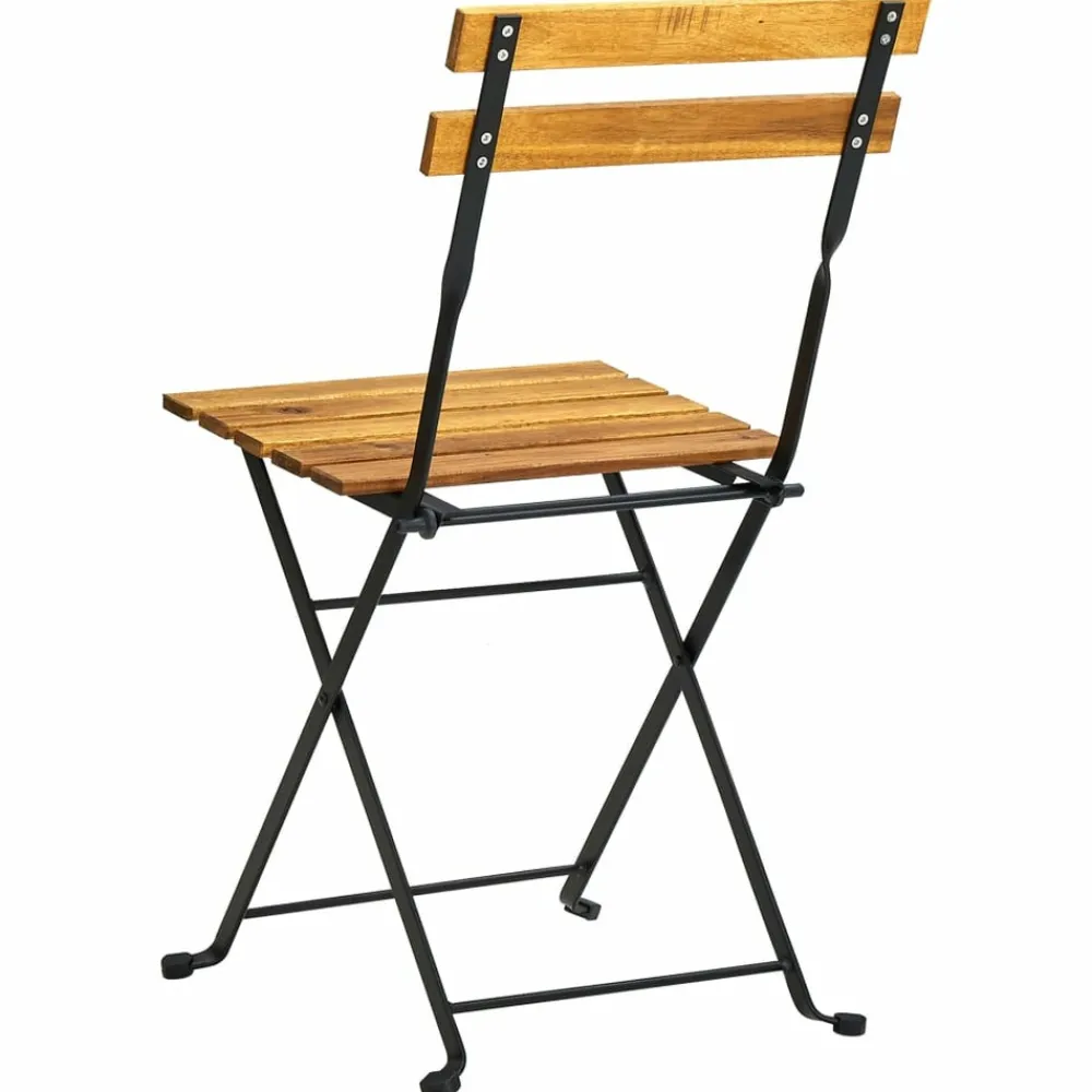 Maison Exclusive - Chaises pliables de jardin lot de 6 acier bois d'acacia massif New