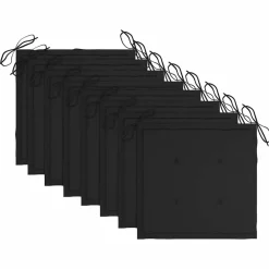 Maison Exclusive - Chaises pliables d'extérieur lot de 8 et coussins bois d'acacia Clearance