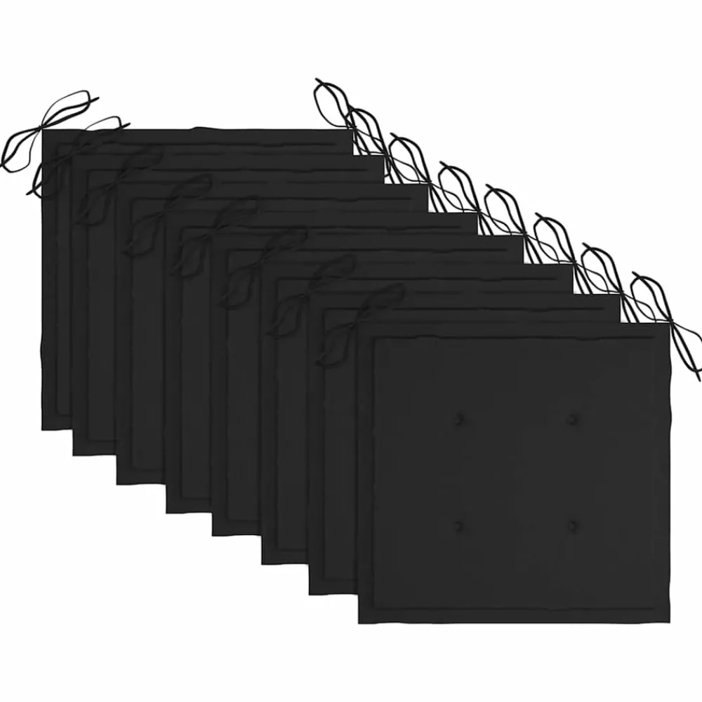 Maison Exclusive - Chaises pliables d'extérieur lot de 8 et coussins bois d'acacia Clearance