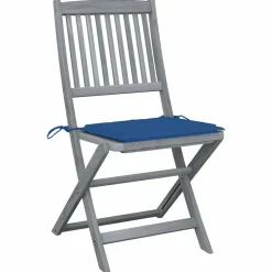 Maison Exclusive - Chaises pliables d'extérieur lot de 2 et coussins bois d'acacia Online