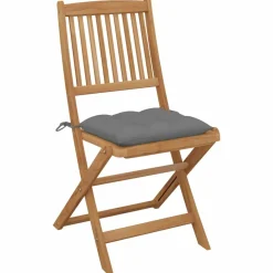 Maison Exclusive - Chaises pliables d'extérieur et coussins lot de 8 bois d'acacia Online