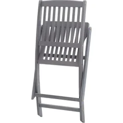 Maison Exclusive - Chaises pliables d'extérieur lot de 8 et coussins bois d'acacia Online