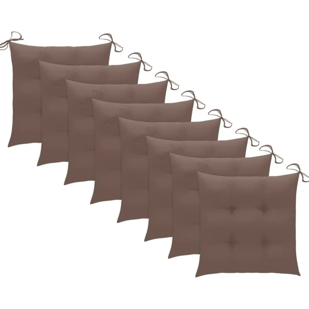 Maison Exclusive - Chaises pliables d'extérieur lot de 8 et coussins bois d'acacia Online