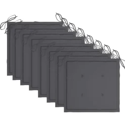 Maison Exclusive - Chaises pliables de jardin avec coussins lot de 8 teck solide Discount