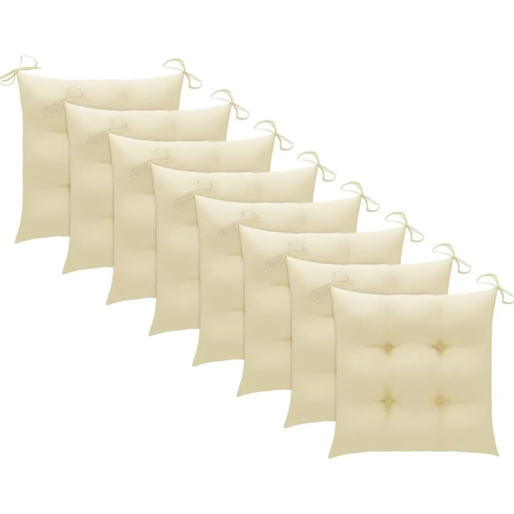 Maison Exclusive - Chaises pliables de jardin avec coussins lot de 8 teck solide Hot