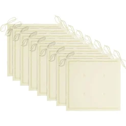 Maison Exclusive - Chaises pliables d'extérieur et coussins lot de 8 bois d'acacia Discount