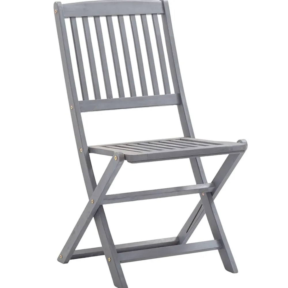 Maison Exclusive - Chaises pliables d'extérieur lot de 8 et coussins bois d'acacia Clearance