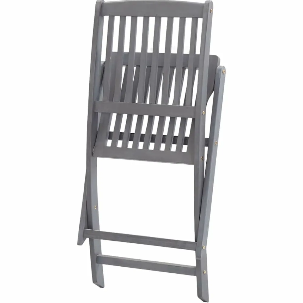 Maison Exclusive - Chaises pliables d'extérieur lot de 8 et coussins bois d'acacia Clearance