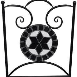 Maison Exclusive - Chaises pliables de bistro 2 pcs céramique noir et blanc Hot