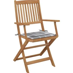 Maison Exclusive - Chaises pliables d'extérieur et coussins lot de 8 bois d'acacia Online