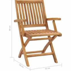 Maison Exclusive - Chaises pliables de jardin lot de 6 bois de teck solide Sale