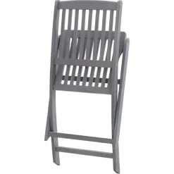 Maison Exclusive - Chaises pliables d'extérieur lot de 8 et coussins bois d'acacia Best