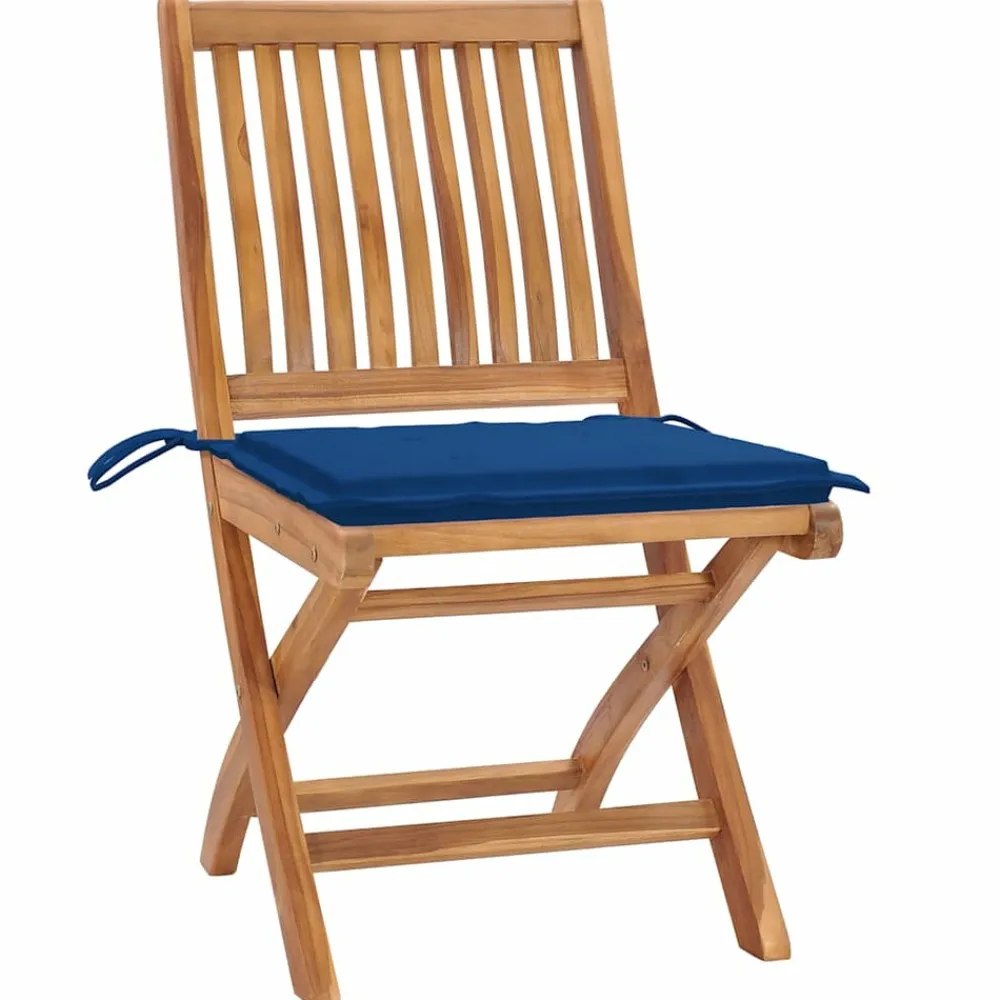 Maison Exclusive - Chaises pliables de jardin avec coussins lot de 6 bois de teck Outlet