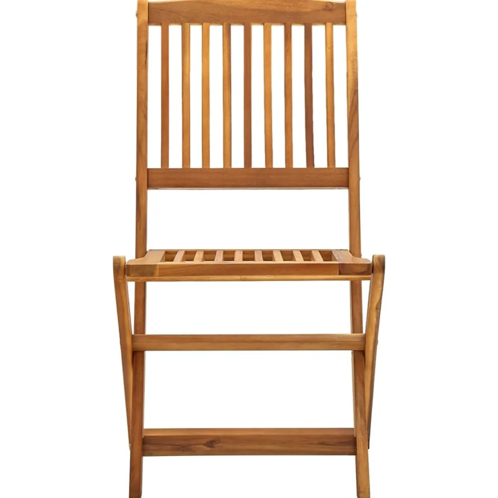 Maison Exclusive - Chaises pliables d'extérieur lot de 4 bois d'acacia solide New