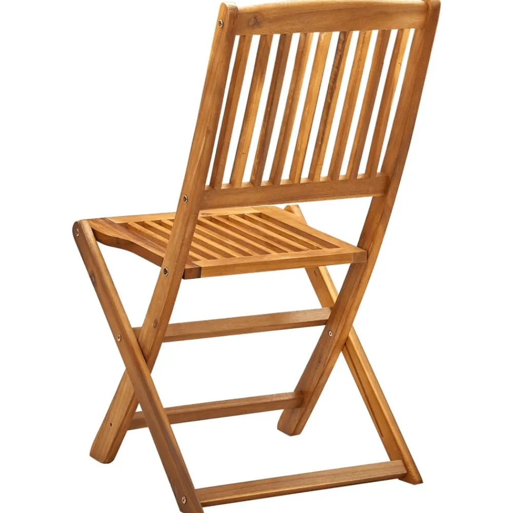 Maison Exclusive - Chaises pliables d'extérieur lot de 4 bois d'acacia solide New
