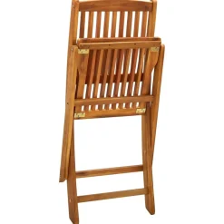 Maison Exclusive - Chaises pliables d'extérieur lot de 4 bois d'acacia solide New