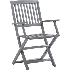 Maison Exclusive - Chaises pliables d'extérieur lot de 8 et coussins bois d'acacia Discount