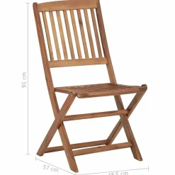 Maison Exclusive - Chaises pliables d'extérieur lot de 8 bois d'acacia solide Hot