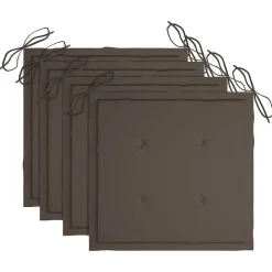 Maison Exclusive - Chaises pliables de jardin avec coussins lot de 4 teck solide Sale