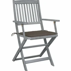 Maison Exclusive - Chaises pliables d'extérieur lot de 6 et coussins bois d'acacia Online