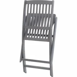 Maison Exclusive - Chaises pliables d'extérieur lot de 8 et coussins bois d'acacia Clearance