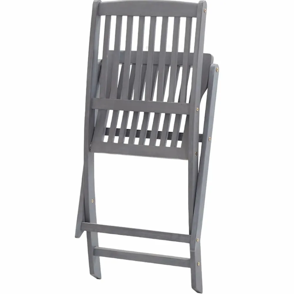 Maison Exclusive - Chaises pliables d'extérieur lot de 8 et coussins bois d'acacia Clearance