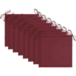 Maison Exclusive - Chaises pliables d'extérieur lot de 8 et coussins bois d'acacia Clearance