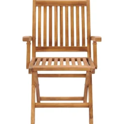 Maison Exclusive - Chaises pliables de jardin avec coussins lot de 8 teck solide Hot
