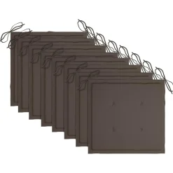 Maison Exclusive - Chaises pliables de jardin avec coussins lot de 8 teck solide Hot