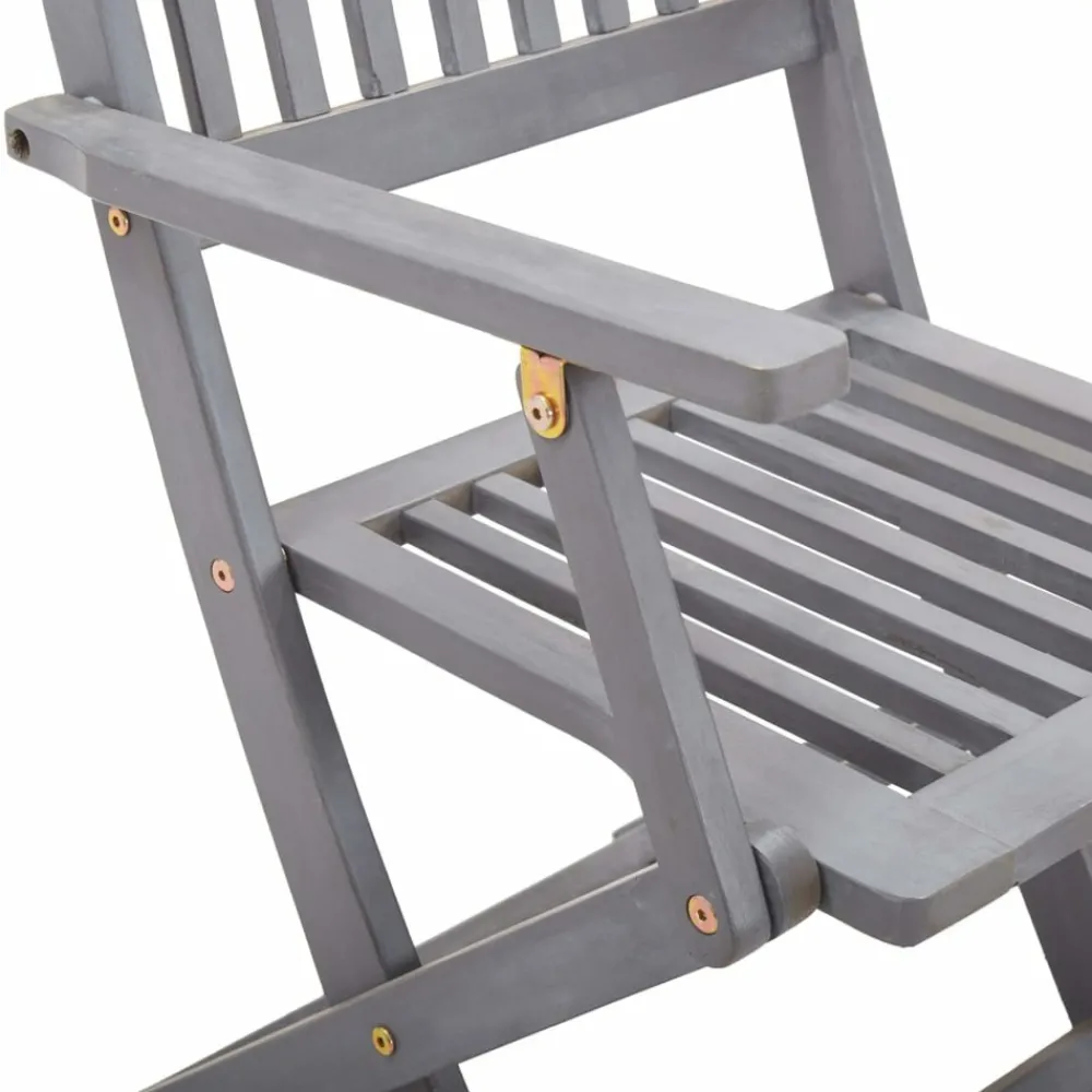 Maison Exclusive - Chaises pliables d'extérieur lot de 4 et coussins bois d'acacia
