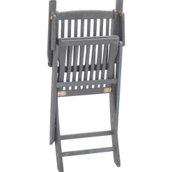 Maison Exclusive - Chaises pliables d'extérieur lot de 6 et coussins bois d'acacia
