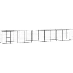 Maison Exclusive Niches, Paniers Et Transports | - Chenil d'extérieur pour chiens acier 26,62 m²