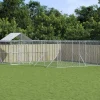 Maison Exclusive Niches, Paniers Et Transports | - Chenil d'extérieur pour chiens avec toit argenté 6x6x2,5 m