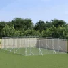 Maison Exclusive - Chenil d'extérieur pour chiens argenté 6x10x2 m acier galvanisé
