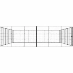Maison Exclusive - Chenil d'extérieur pour chiens acier 65,34 m² Outlet