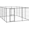 Maison Exclusive Niches, Paniers Et Transports | - Chenil extérieur acier 14,52 m²