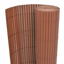 Maison Exclusive - Clôture de jardin double face pvc 90 x 300 cm marron Hot