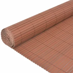 Maison Exclusive - Clôture de jardin double face pvc 90 x 300 cm marron Hot