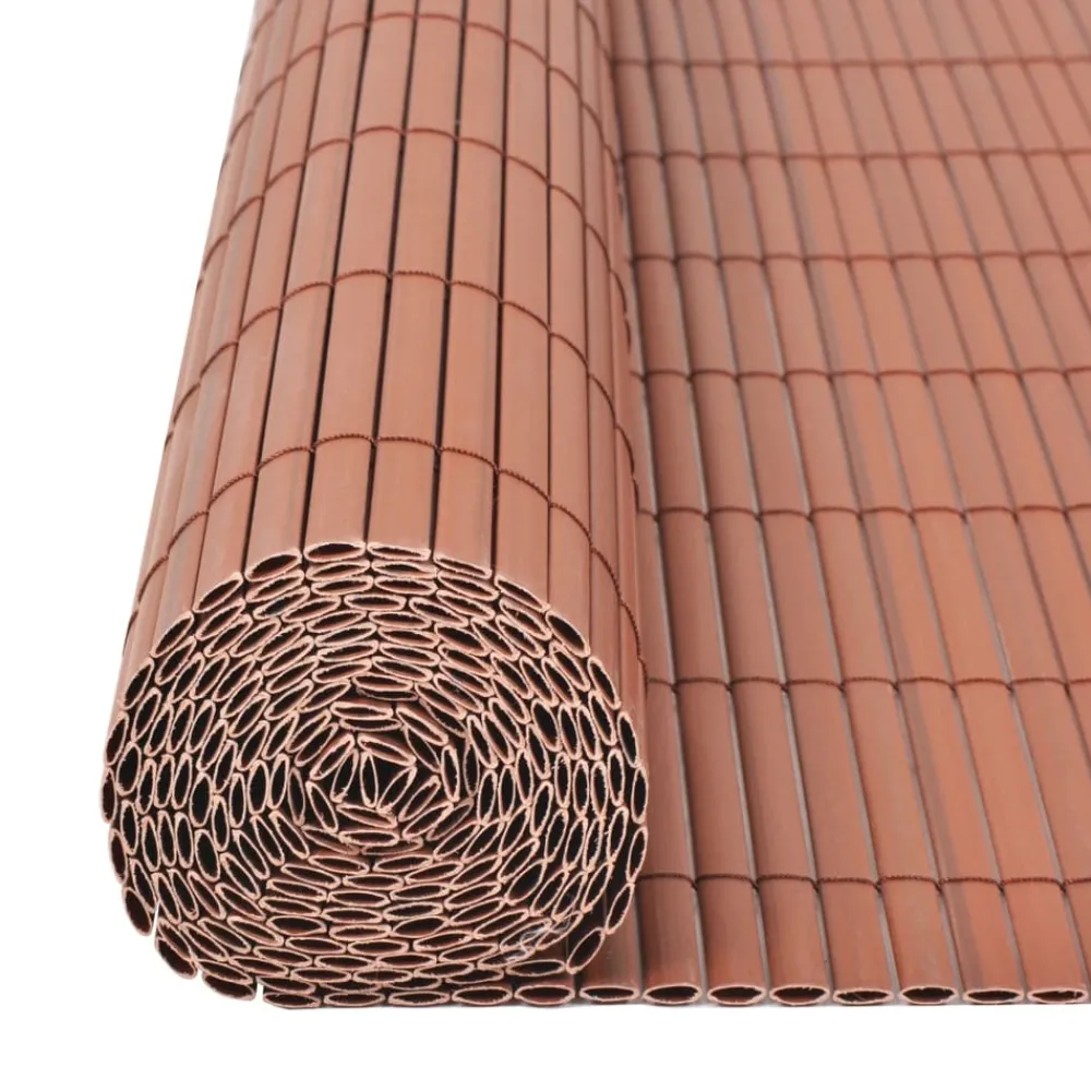 Maison Exclusive - Clôture de jardin double face pvc 90 x 300 cm marron Hot