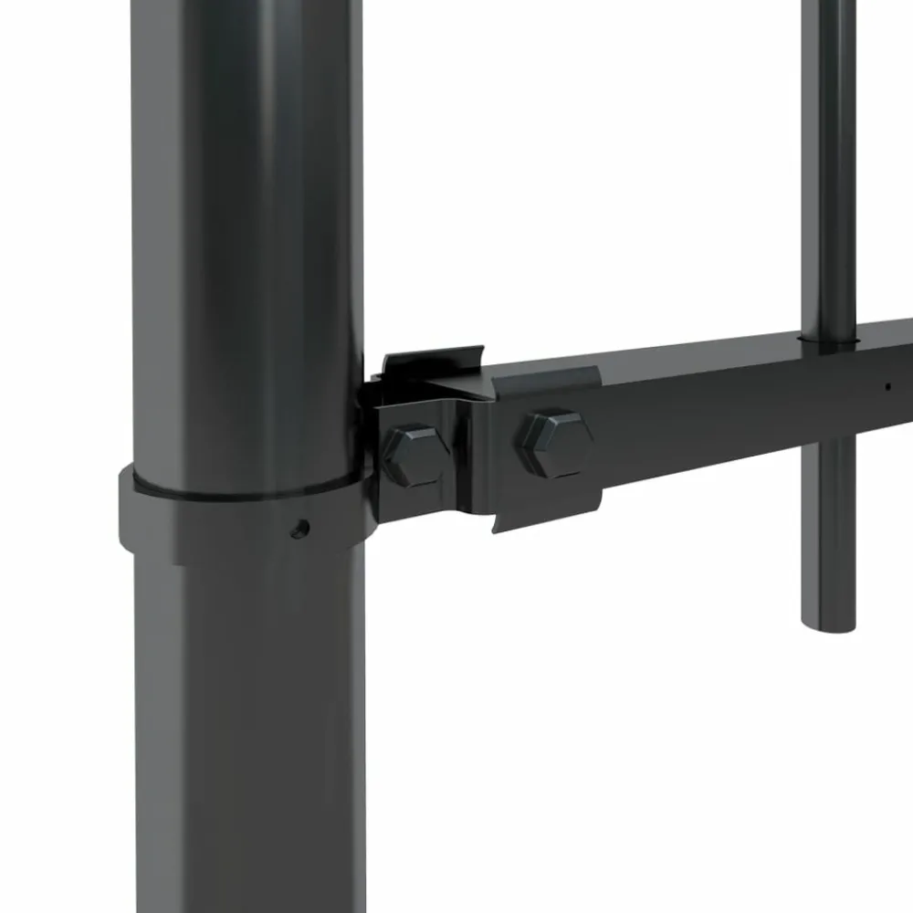 Maison Exclusive - Clôture de jardin avec dessus en forme de lance en acier 714,5 x 60 cm noir Outlet