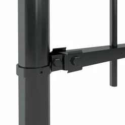 Maison Exclusive - Clôture de jardin avec dessus en cerceau acier 1,8 m noir Discount