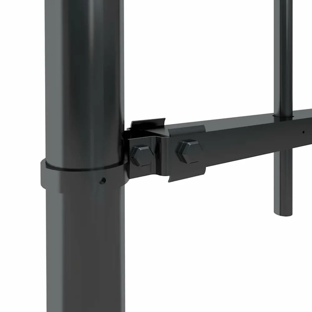 Maison Exclusive - Clôture de jardin avec dessus en cerceau acier 1,8 m noir Discount